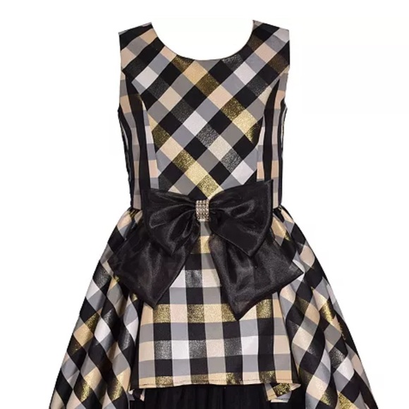 Other - Bonnie Jean Little Girls Sleeveless Princess Seam Taffeta Plaid Dress